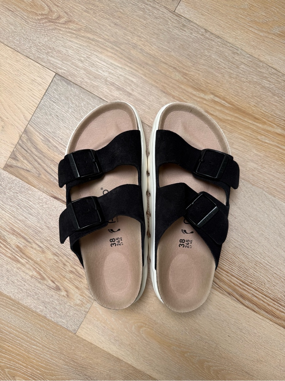Birkenstock Arizona Chunky Suede Papillio Women's Black Sandals